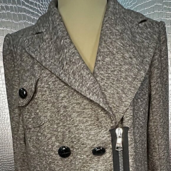 Sonia By Sonia Rykiel Size 44 Vintage Brown Blazer Military Style - Picture 1 of 9